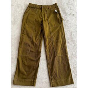 Old Navy Utility Straight Leg Pants Moss Satin